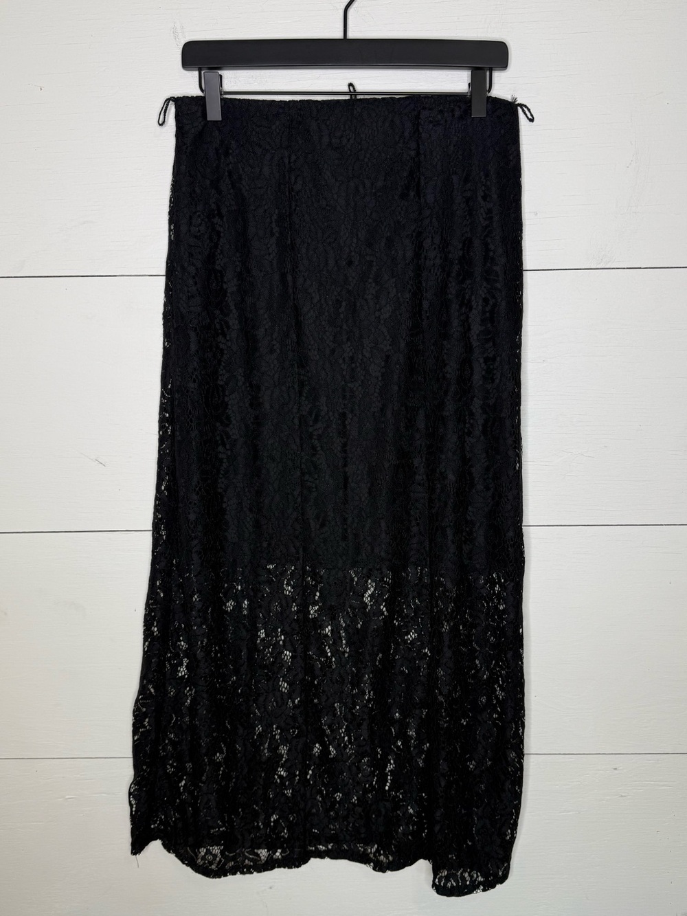 Faded Glory • Black Lace Maxi Skirt Size Small 4-6